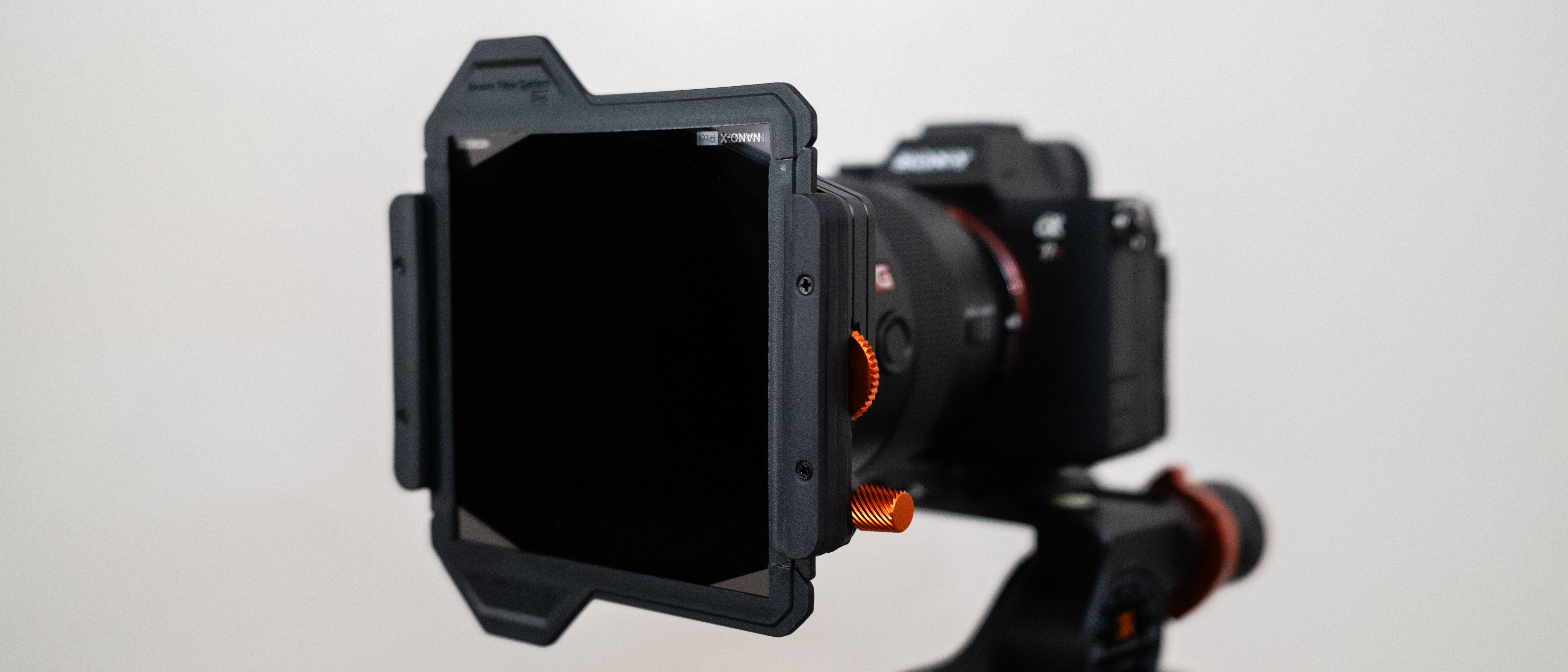 K&F Concept Square Filter Holder System X-Pro series attached to a lens
