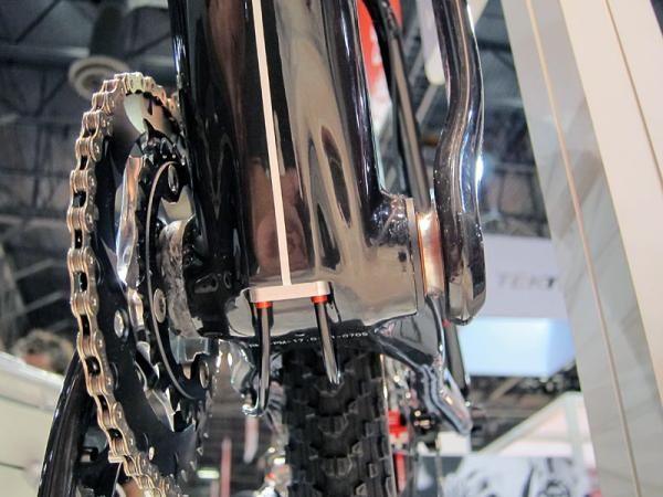Carbon press-fit bottom bracket sleeves are bonded into the frames on Rocky Mountain's new carbon 29er hardtails.