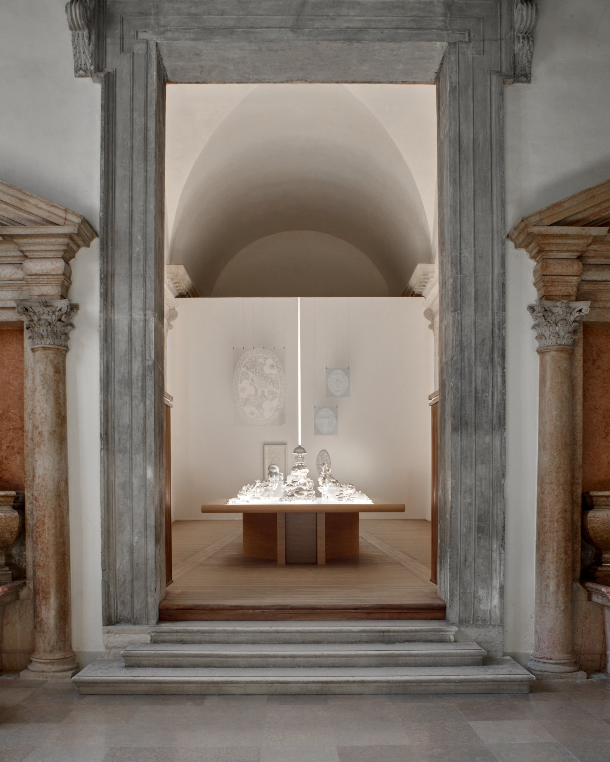 Installation view of Homo Faber 2026 by Es Devlin