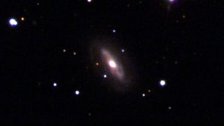 Galaxy J0437+2456 is thought to be home to a supermassive, moving black hole.