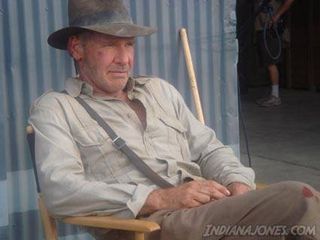 Harrison Ford has the hat and the bullwhip once again in the new