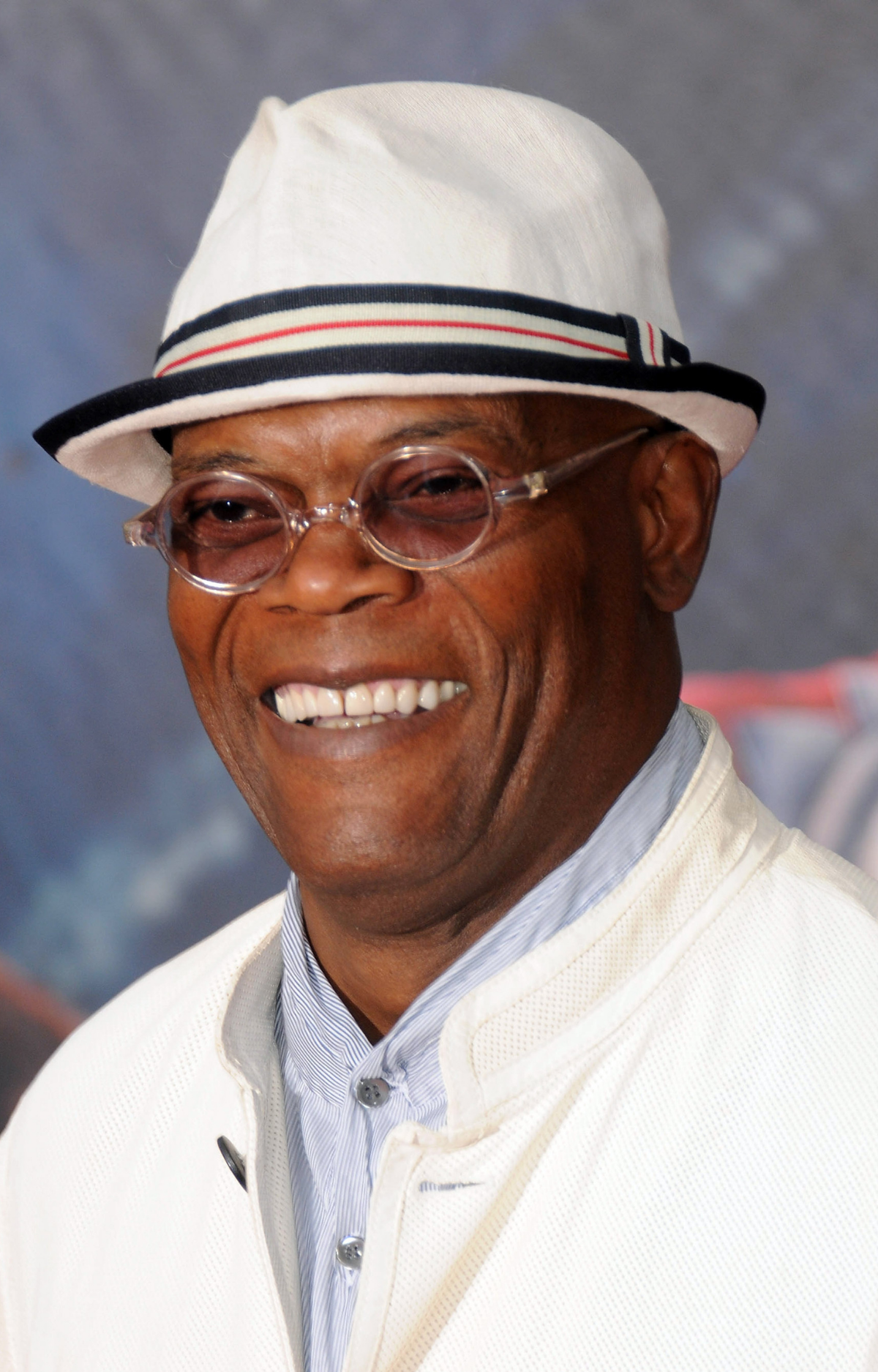 Samuel L. Jackson attends The Avengers premiere