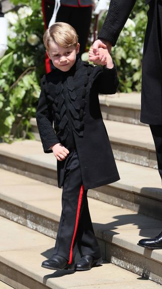 Prince George at the wedding of Prince Harry and Meghan Markle