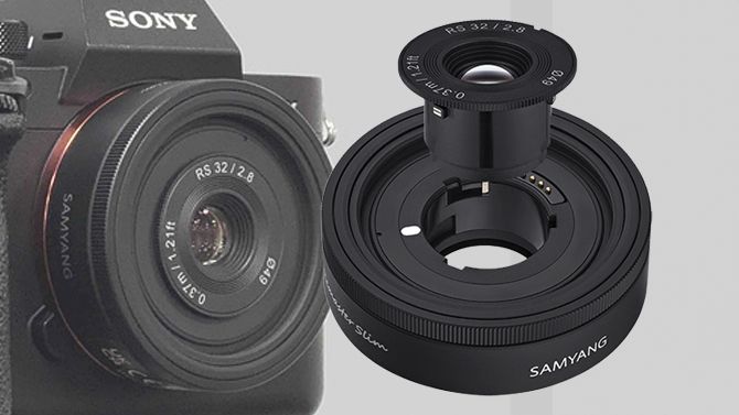 Samyang Remaster Slim lens on a Sony camera