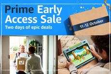Amazon Prime Day Christmas savings: a collage of images depicting online shopping 