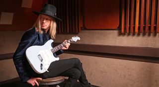 Kenny Wayne Shepherd with his new signature Fender Stratocaster