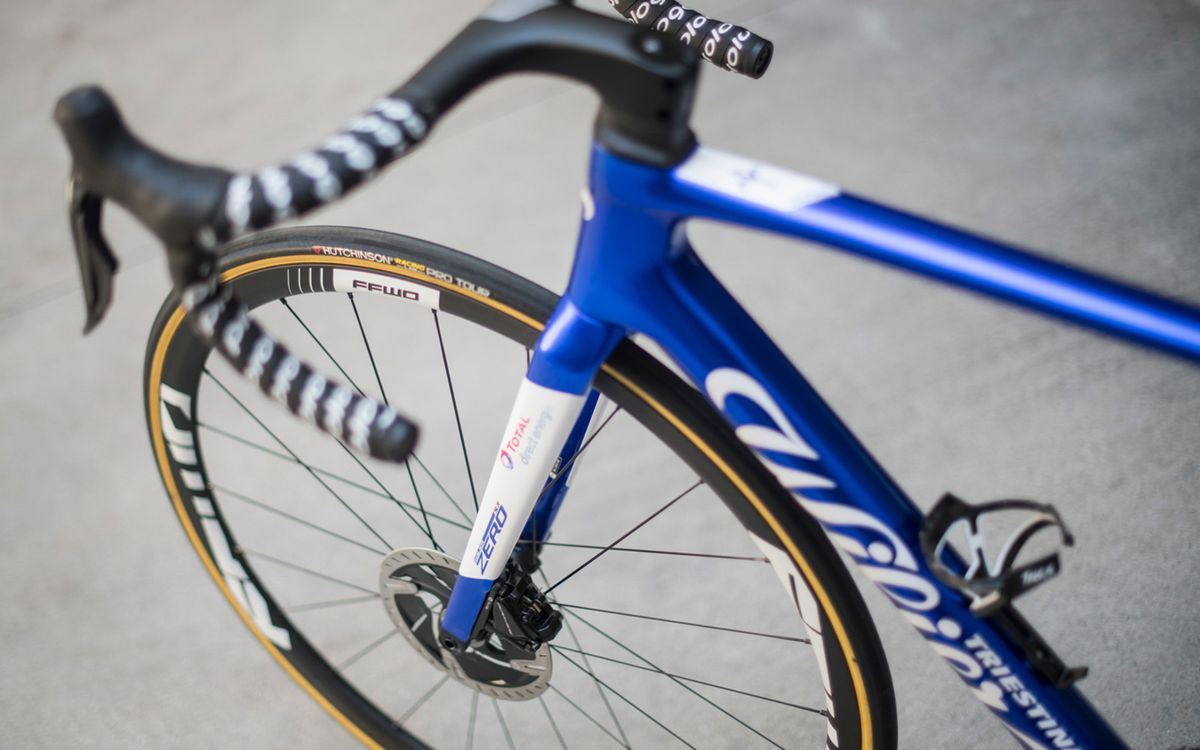 A look at the front end of the bike