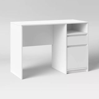 Target Writing Desk with Drawers against a white background.