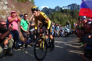 Primož Roglič rides the final time trial in the 2024 Tour de France