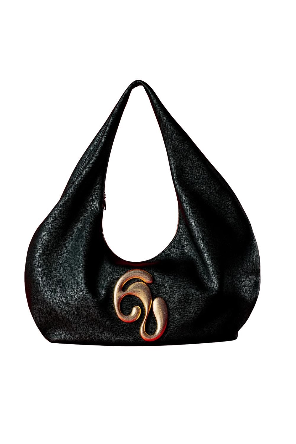 London Togo Leather Maxi Handbag - Black