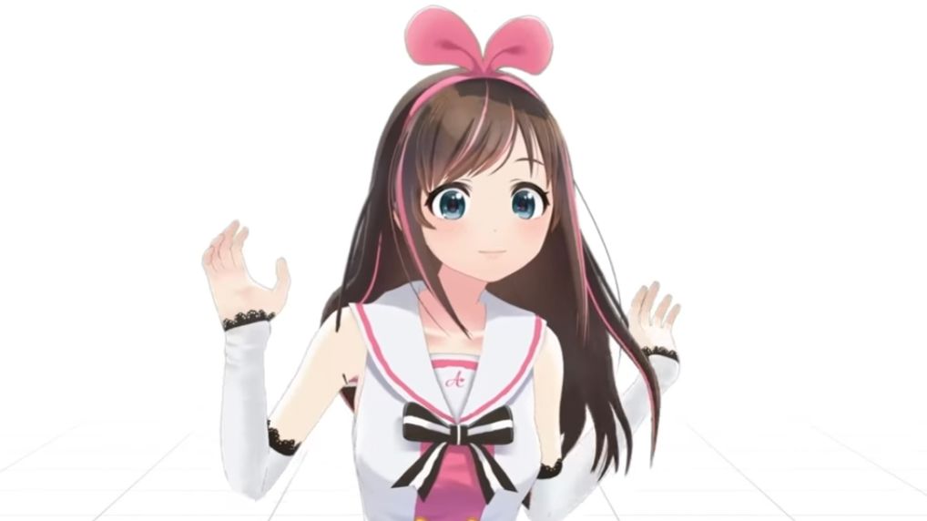 Kizuna AI VTuber close up