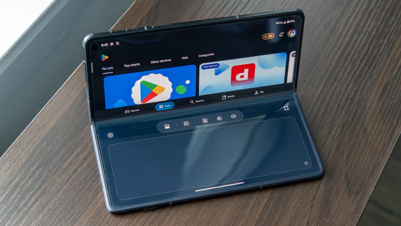 Motorola Razr Fold in Laptop mode