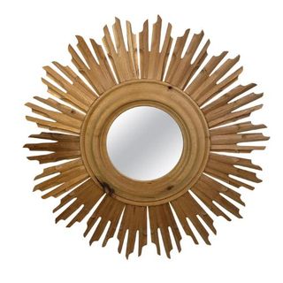 wooden sunburst mirror 1960s