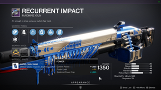 Image of Season of the Risen weapon Recurrent Impact