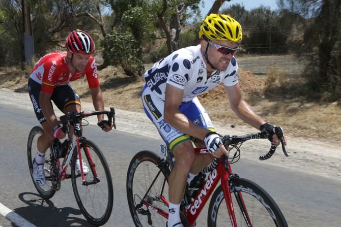 Greg Henderson (Lotto-Soudal) and Jack Bobridge (UniSA)