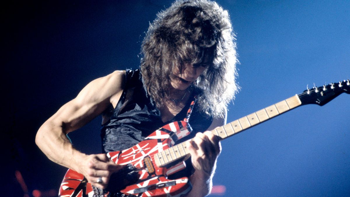 Eddie Van Halen performing live in 1980