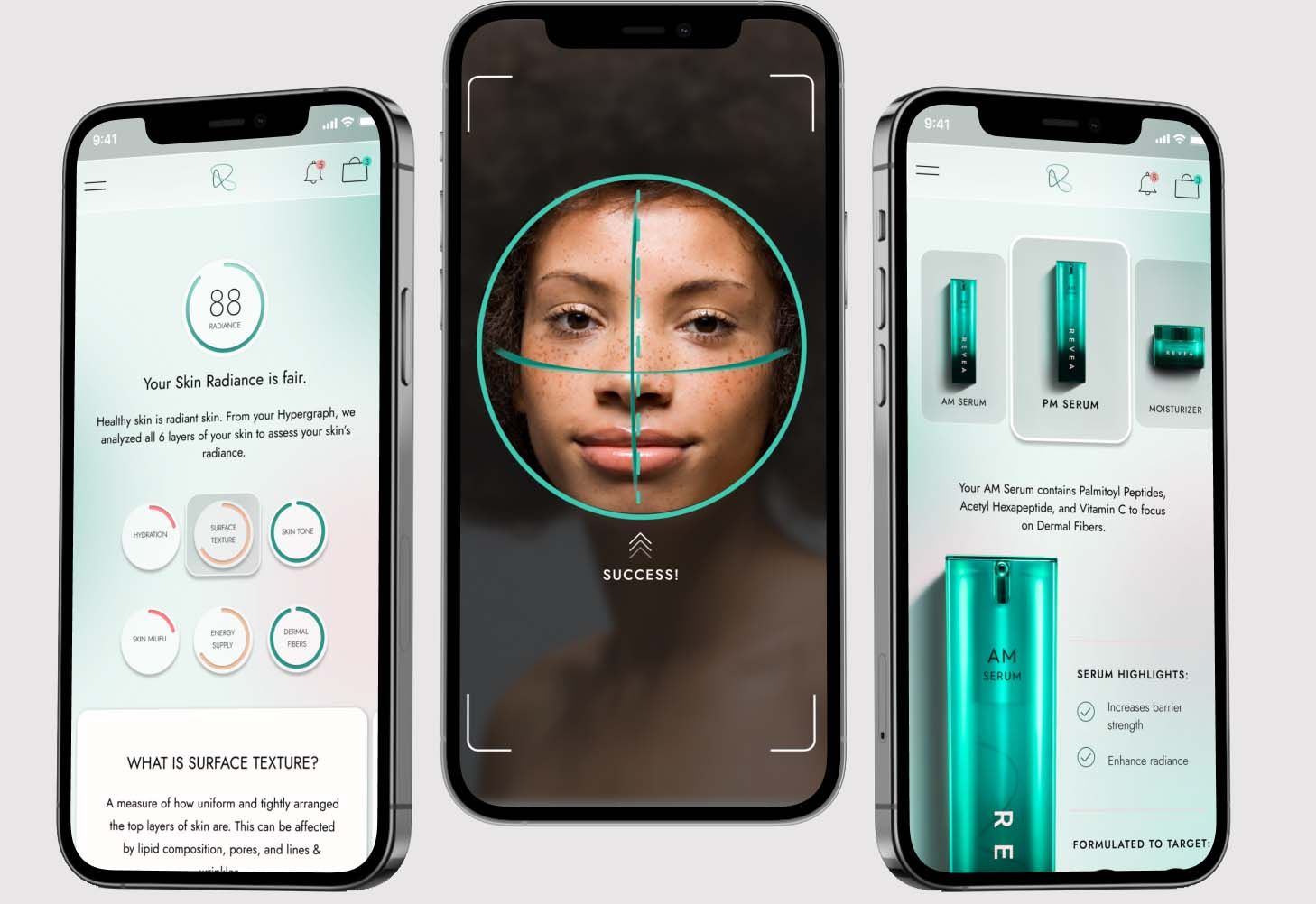 Revea skin mapping app advances customised skincare wallpaper
