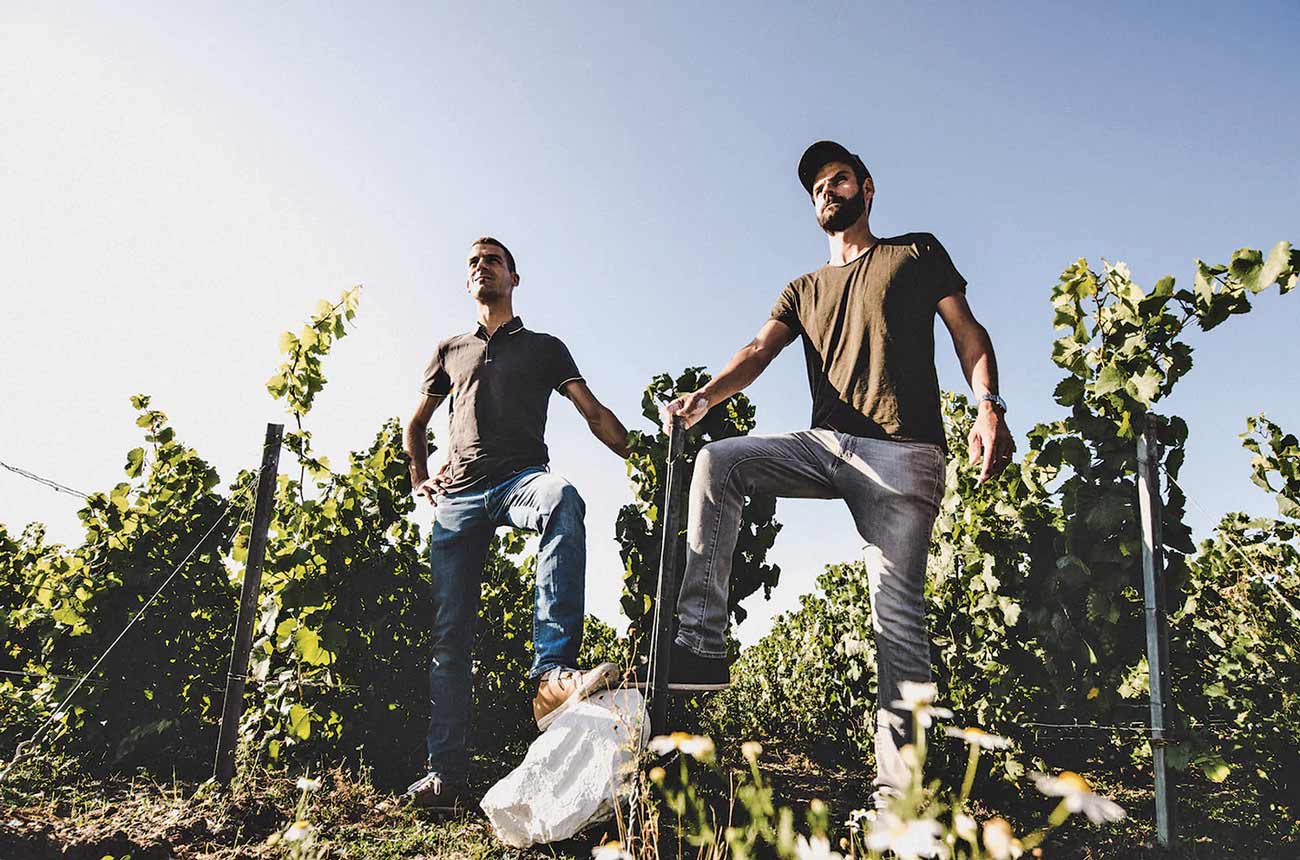 Brothers Antoine and Cl&amp;eacute;ment Bouret, estate managers of emerging Champagne estate Champagne Pertois-Lebrun