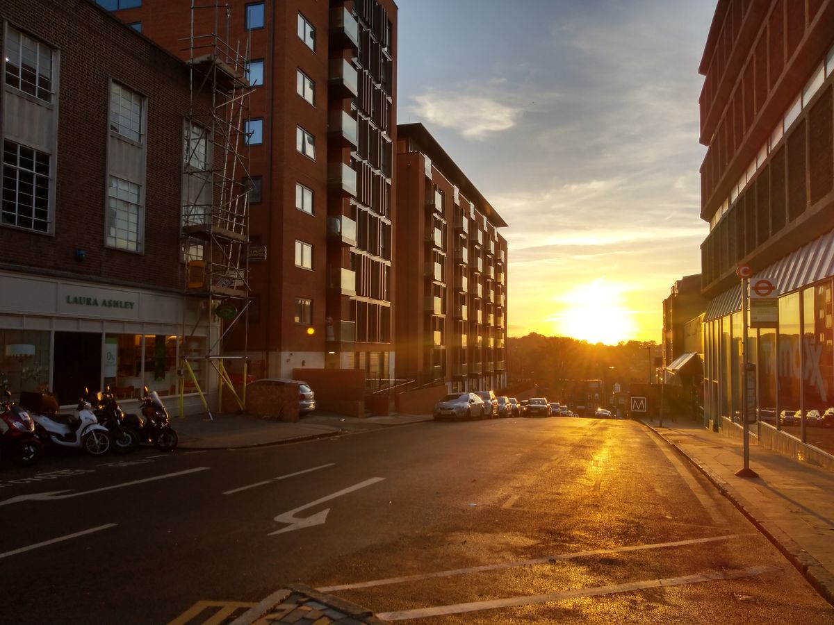 The great HDR processing is fantastic for sunset shots like this, even ones in Bromley