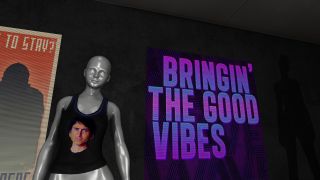 In Skyrim mod Fort Knox, a mannequin wears a tank top with Todd Howard's face