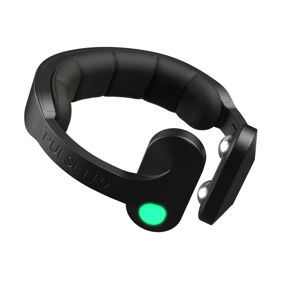 The Pulsetto Vagus Nerve Stimulator against a white background