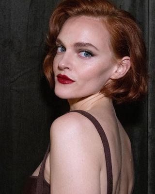 Madeline Brewer with warm auburn hair