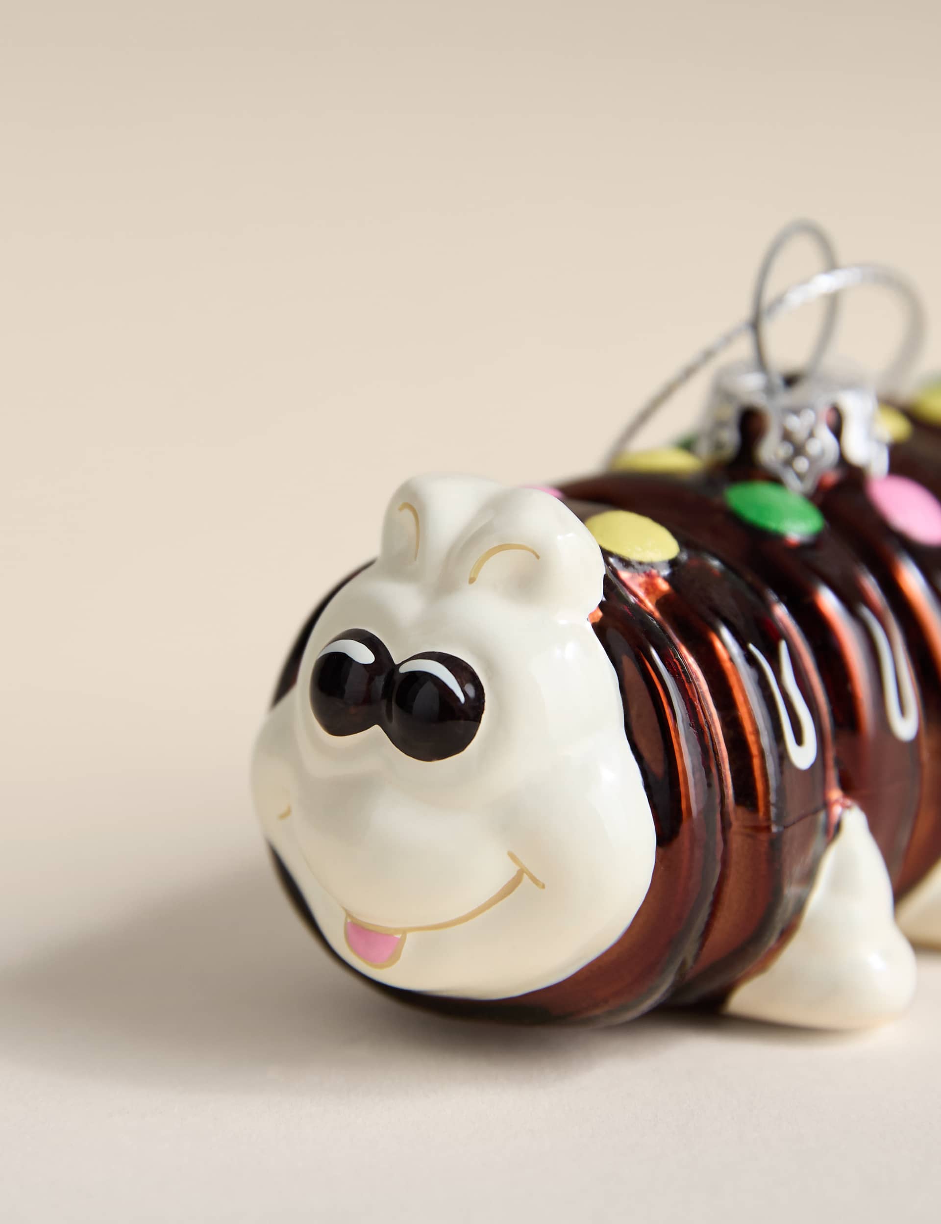 Colin the Caterpillar&amp;trade; Glass Hanging Decoration