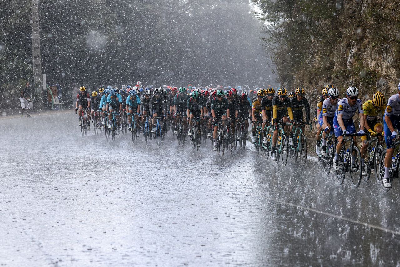Tour de France 2020 107th Edition 2nd stage Nice Nice 186 km 30082020 Scenery Rain Peloton photo Luca BettiniBettiniPhoto2020