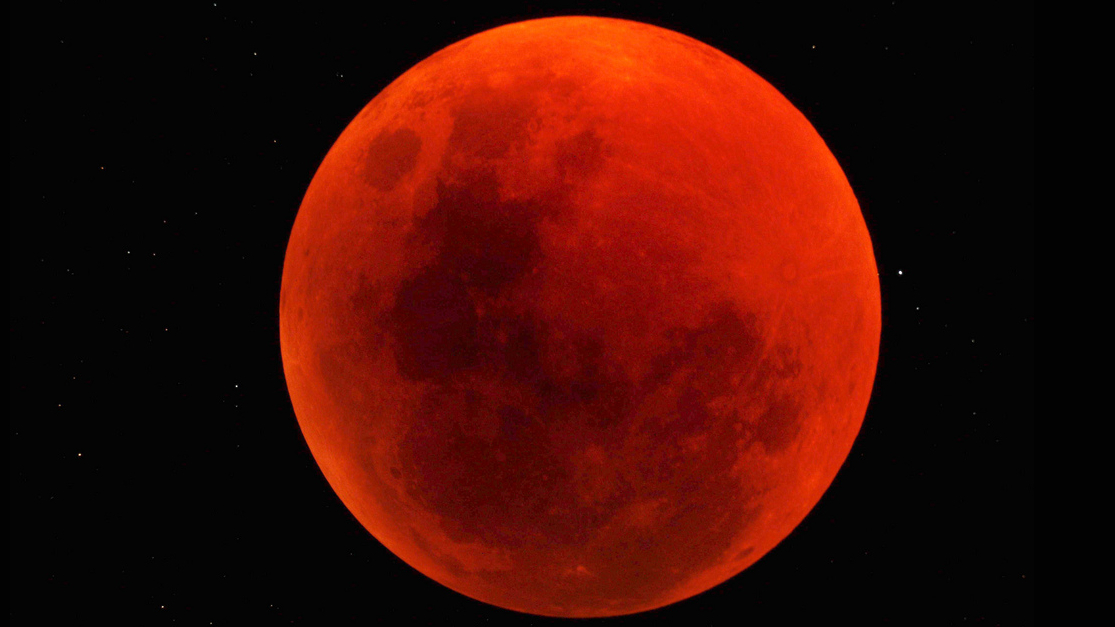 red moon during a lunar eclipse
