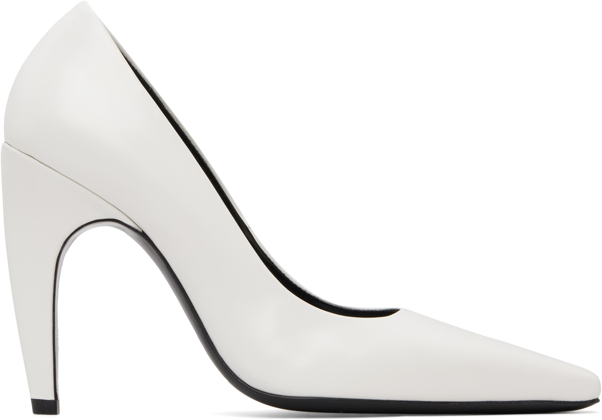 White Fame Pump Heels