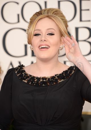 Adele's Penny tattoo on wrist 2013