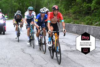 Damiano Caruso (Bahrain Victorious) on stage 19 of the Giro d&#039;Italia