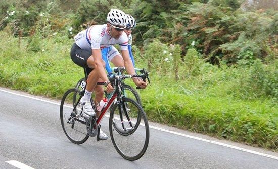 Kristian House (Rapha Condor) and Stian Remme (Joker Bianchi) on their breakaway