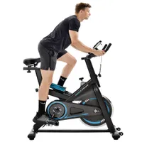 Segmart Indoor Exercise Bike | Was $559.98 | Now $279.99 | Saving $199.99 at Walmart
A great choice for an indoor bike and perfect for any user's skill level, this sturdy bike has a multi-function LCD display that can easily track progress an adjustable resistance. Other great features include an adjustable seat and handlebars, water bottle holder, caged pedals, an ergonomic leather padded seat and transportation wheels for easy moving.&nbsp;