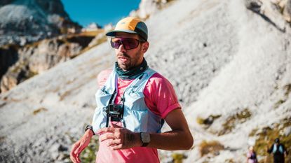 Apple Watch Ultra 2 review: T3 Active editor Matt Kollat running in the mountains using the Ultra 2