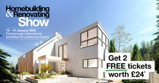 You can get two free tickets worth £24 for the Homebuilding & Renovating Show at the Farnborough International Exhibition & Conference Centre between 13-14 January 2024