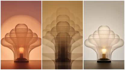 Gubi Lotus lamp by Carlo Nason in three options