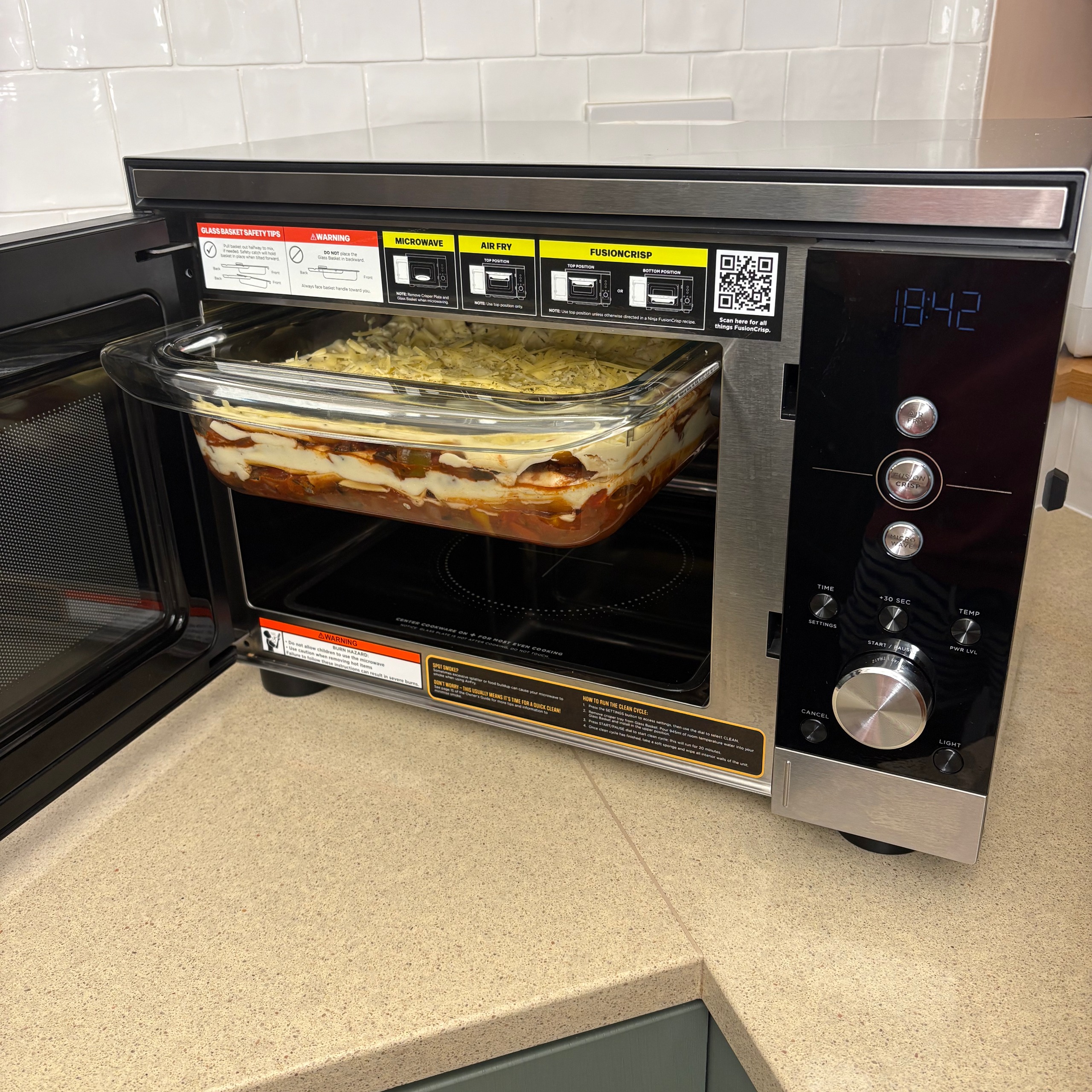 Testing the Ninja Crispi microwave air fryer combo