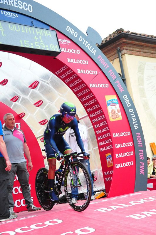 Nairo Quintana rolls out for the stage 12 time trial
