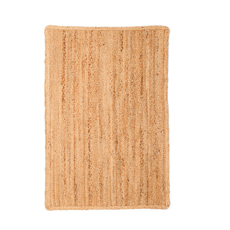 House of Hampton Juna Solid Colour Hand Woven Hand Knotted Natur Area Rug & Reviews | Wayfair.co.uk