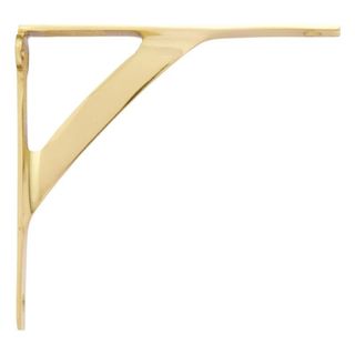 Signature Hardware Classic Brass Shelf Bracket