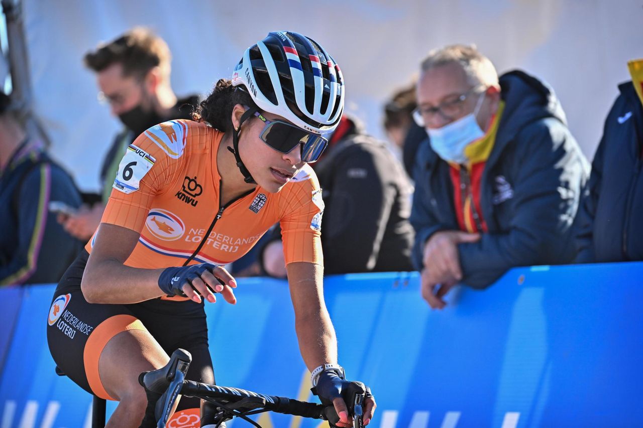 UCI Cyclocross world championships Fayetteville 2022 USA Women lite 29012022 Alvarado Ceylin del Carmen Ned photo Alex WhiteheadSW PixSprintCyclingAgency2022