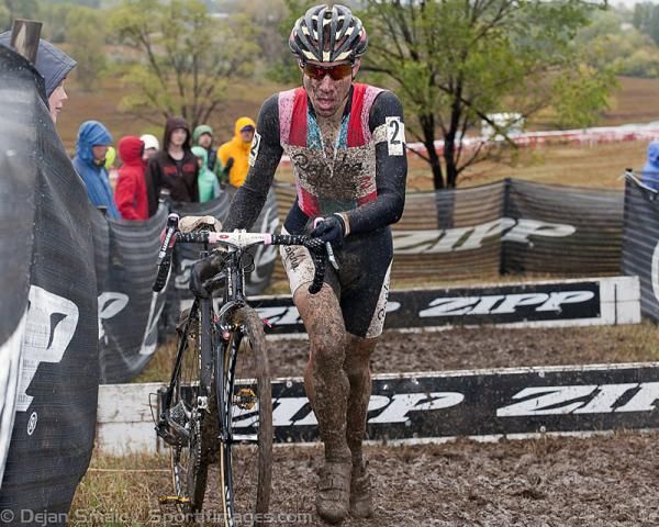 Jeremy Powers (Rapha-Focus) on his way to a podium finish.