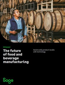 Whitepaper cover with image of worker stood with a tablet in front of a rack of barrels