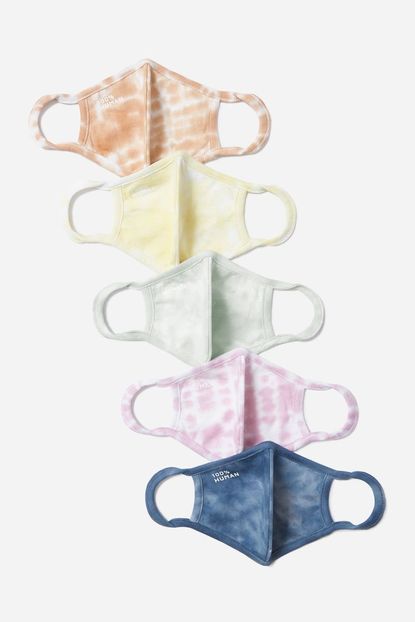 Everlane The 100% Human Tie-Dye Face Mask 5-Pack 