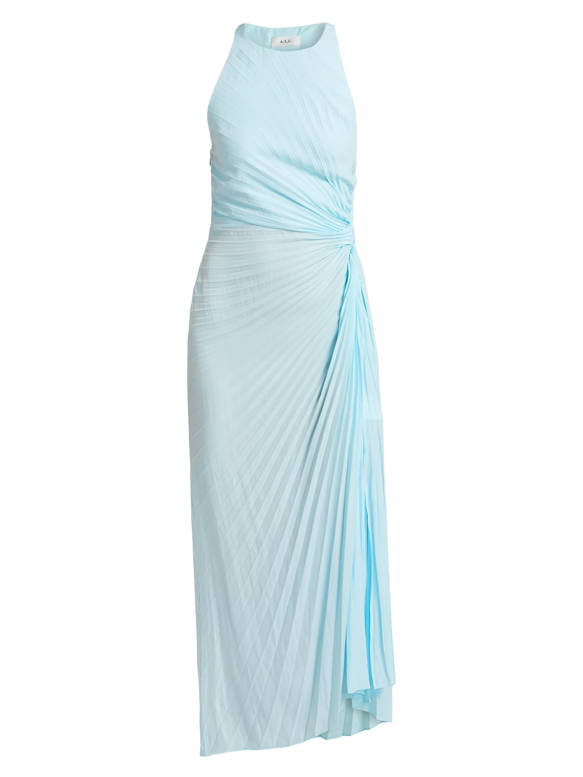 Reagan Pleated Midi-Dress