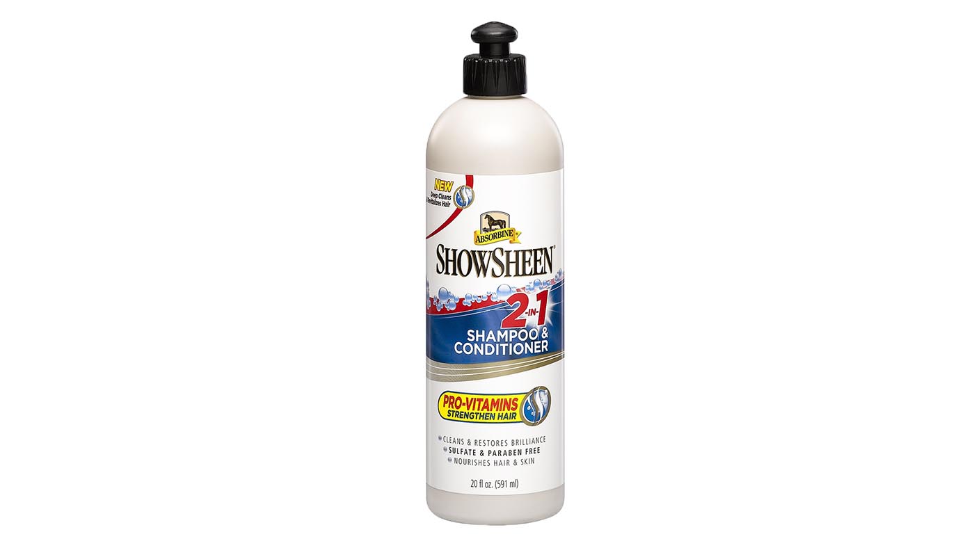 Absorbine ShowSheen 2-in-1 horse shampoo and conditioner
