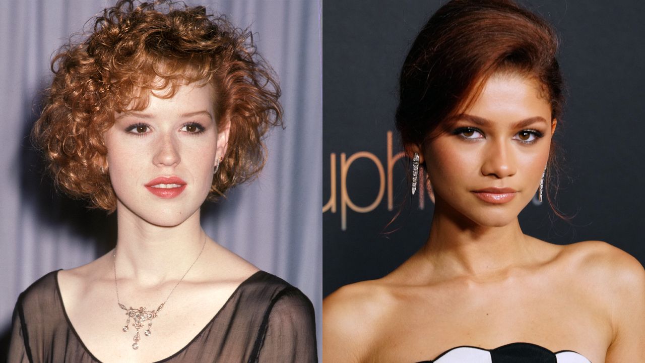 best auburn hairstyles molly ringwald zendaya