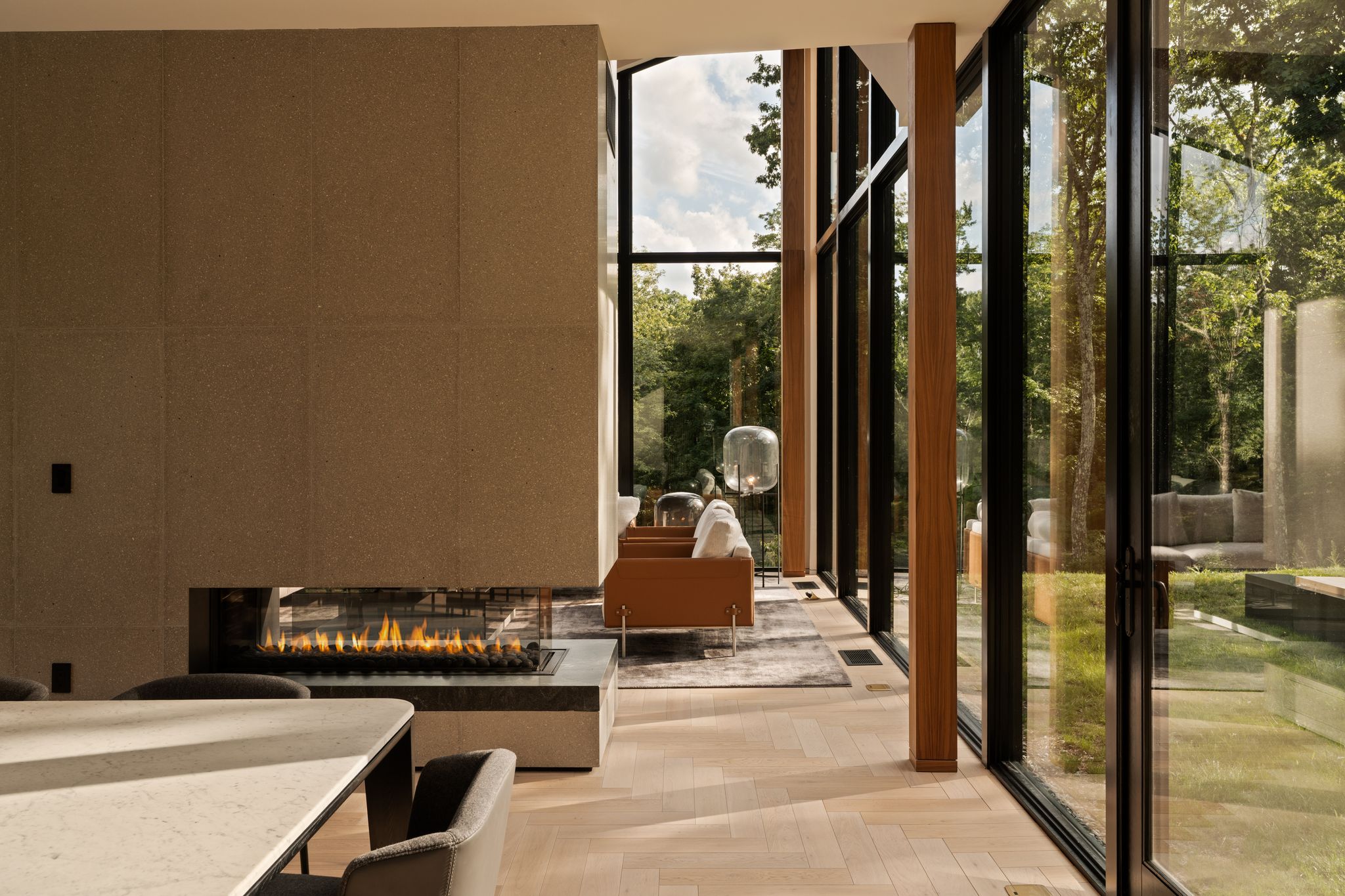 Sitting room and dining room at Sylvan Rock
