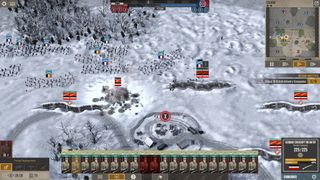 A snowy battlefield in The Great War